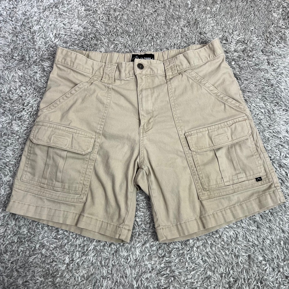 Denali Shorts Mens 34 Khaki Cargo Safari Pockets Outdoor Hiking